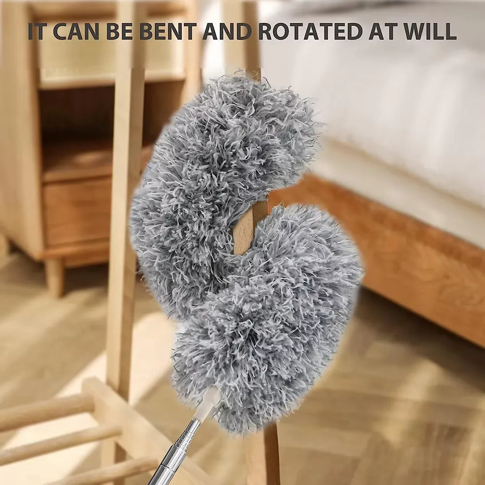 Flexible Microfibre Cleaning Duster with Extendable Rod